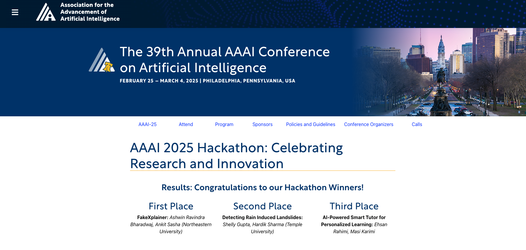AAAI Hackathon